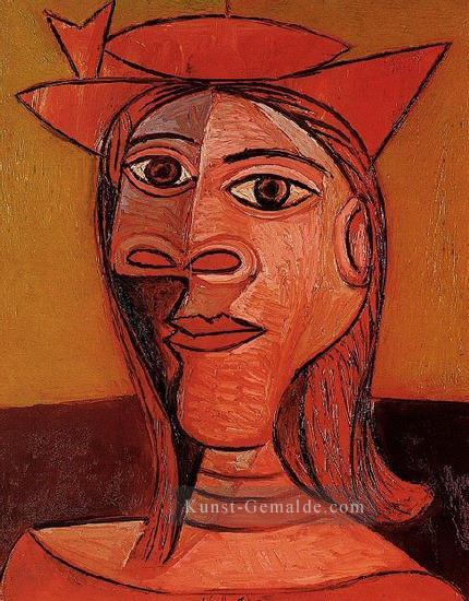 Frau au chapeau Dora Maar 1938 kubist Pablo Picasso Ölgemälde
